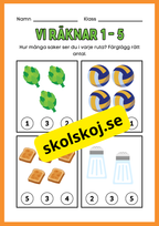 Vi räknar 1 - 5 - Häfte