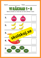 Vi räknar 1 - 5 - Häfte
