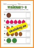 Vi räknar 1 - 5 - Häfte