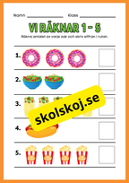 Vi räknar 1 - 5 - Häfte