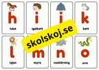 Alfabetskort - Flashkort - Hela alfabetet - A5 format
