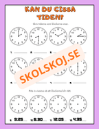 Kan du gissa tiden?