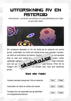 Rymden läsförståelse - Åk 3 - 4