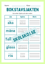 Häfte - Bokstavsjakten