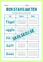 Häfte - Bokstavsjakten