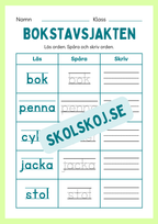 Häfte - Bokstavsjakten