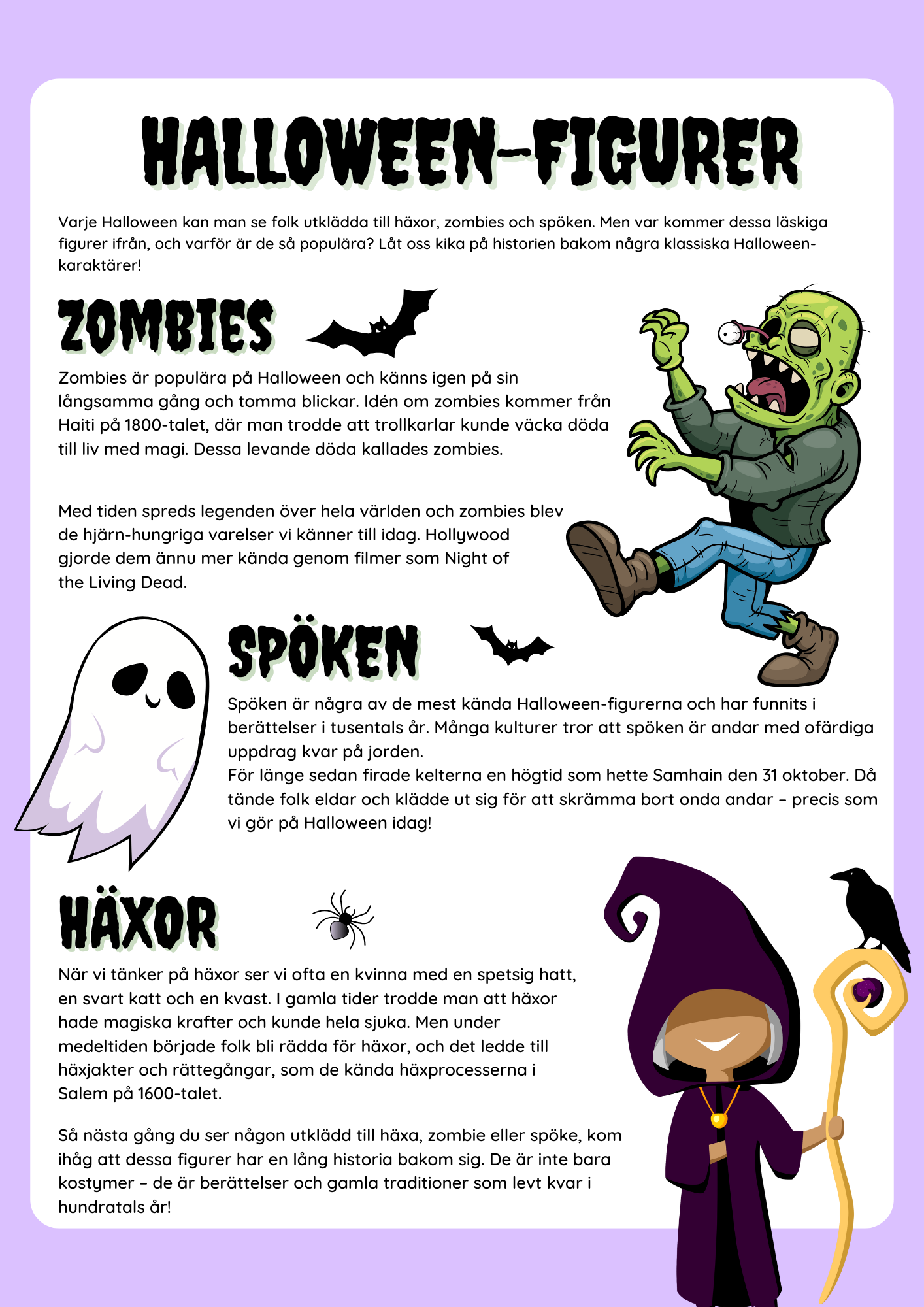 Halloween-figurer - Häfte