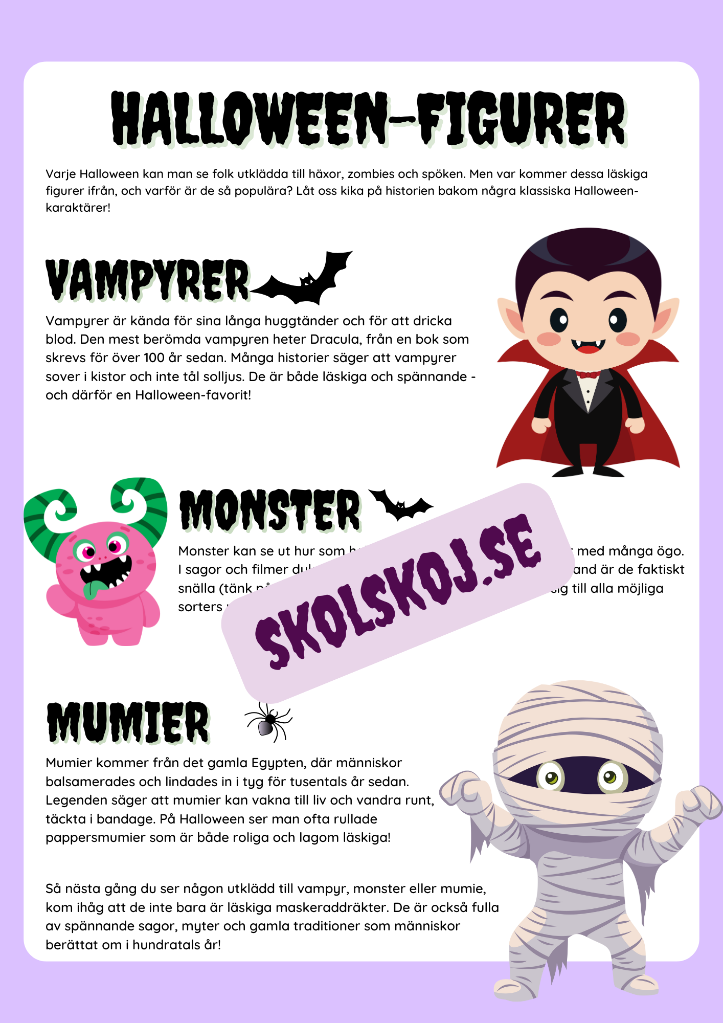 Halloween-figurer - Häfte