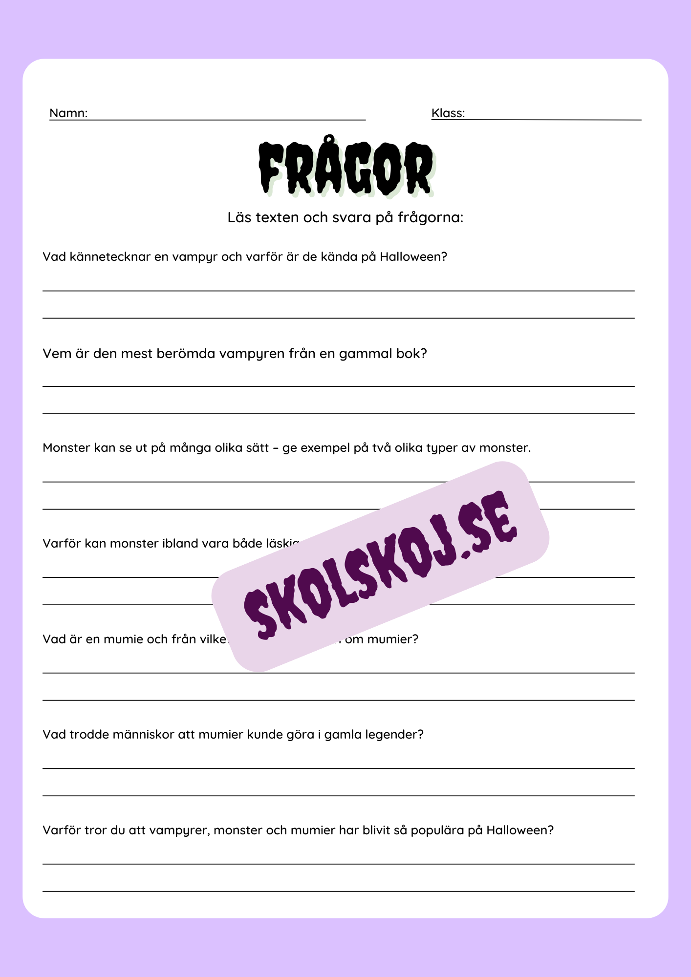 Halloween-figurer - Häfte