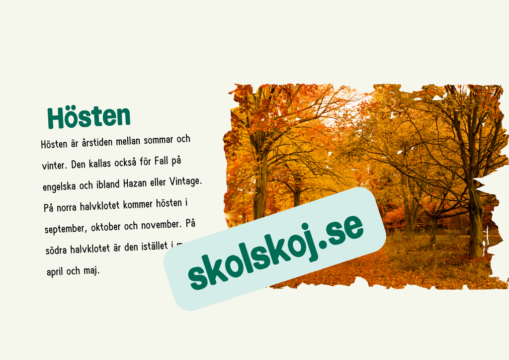 Årstiderna - Häfte