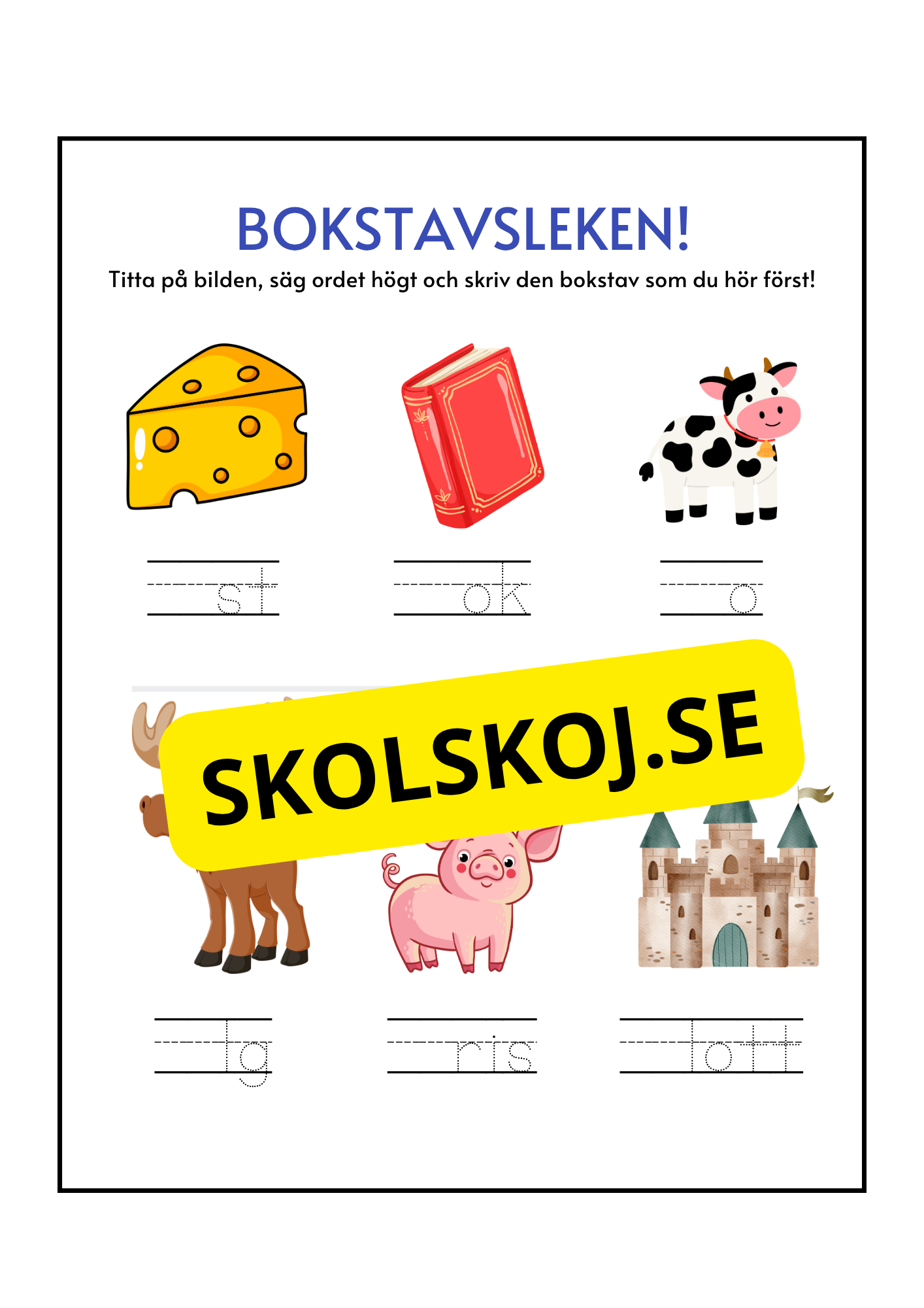 Bokstavesleken - Häfte