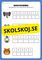 Jag kan läsa skriva och räkna