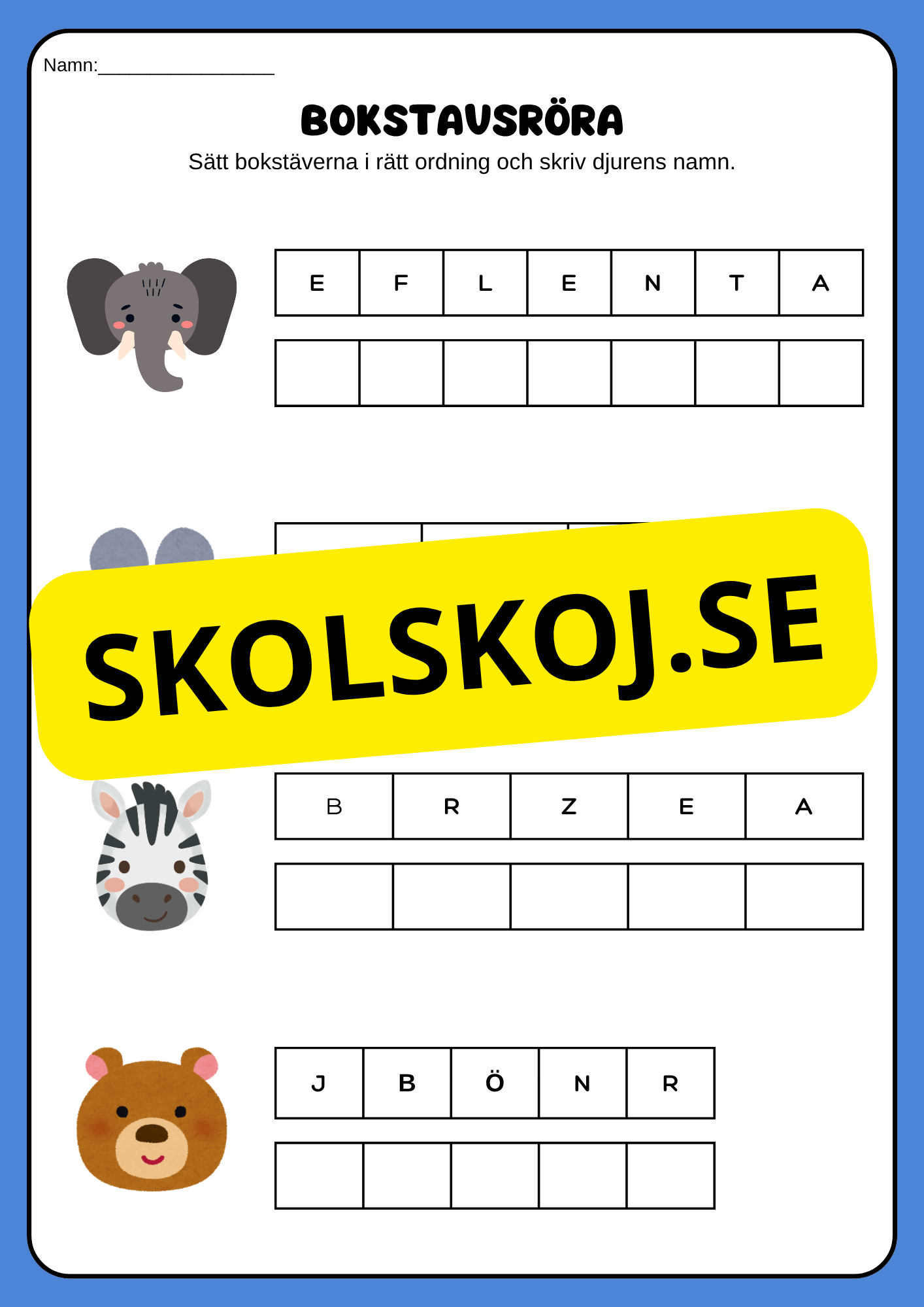 Jag kan läsa skriva och räkna