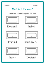 Digitala klockan
