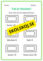 Digitala klockan