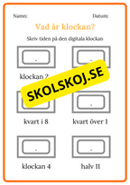 Digitala klockan