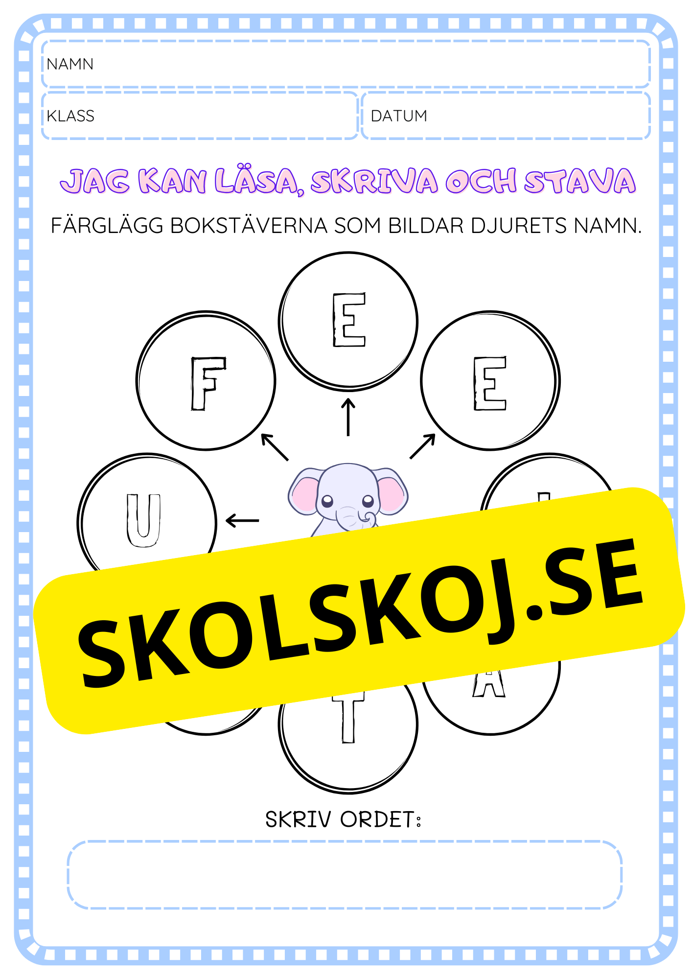Jag kan läsa, skriva och stava - Häfte