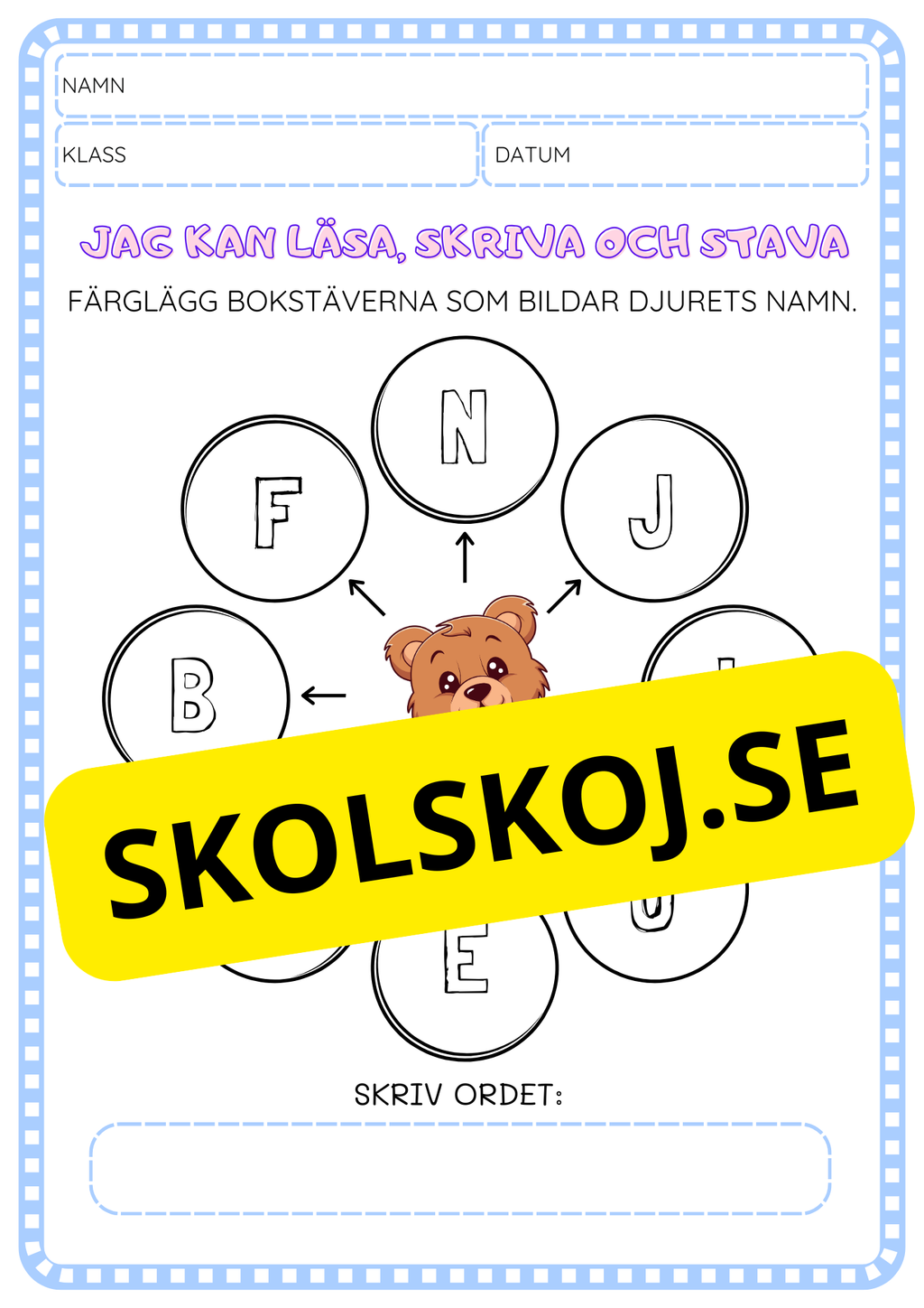 Jag kan läsa, skriva och stava - Häfte