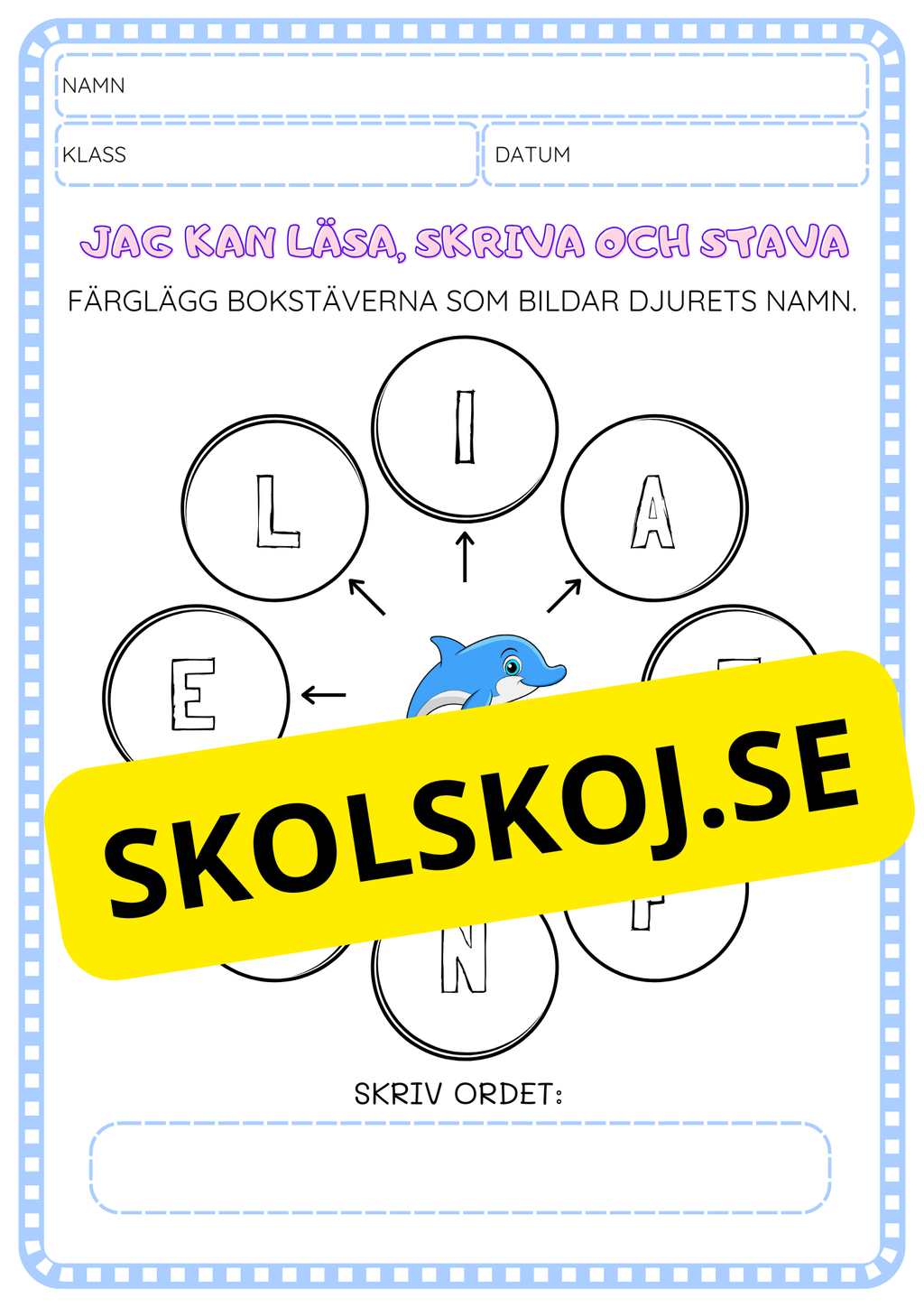 Jag kan läsa, skriva och stava - Häfte