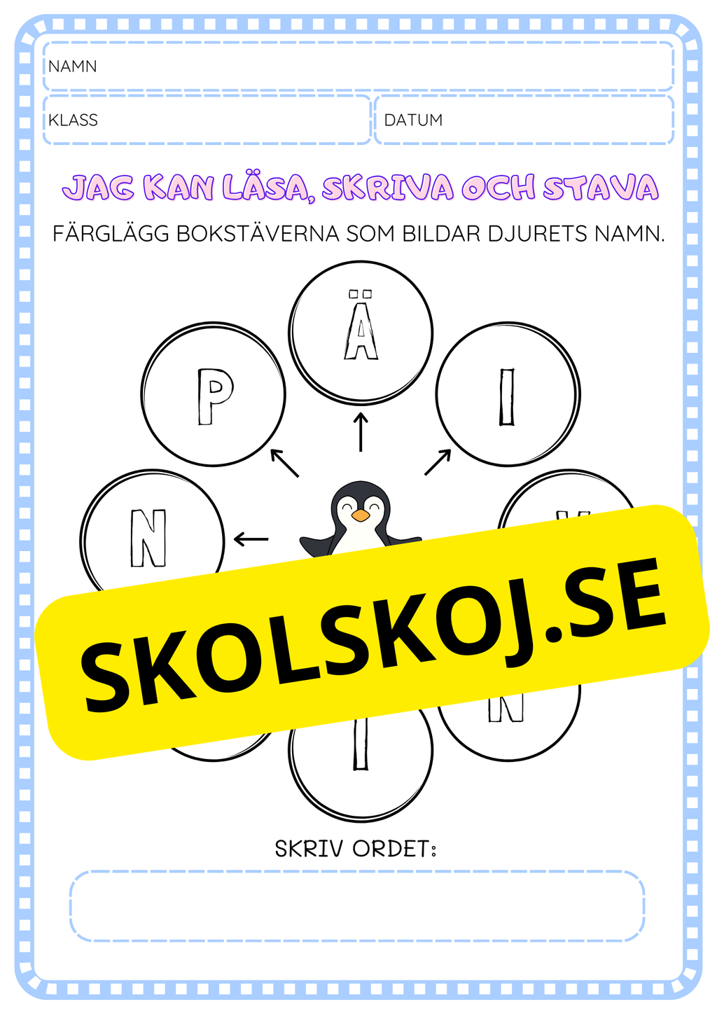 Jag kan läsa, skriva och stava - Häfte