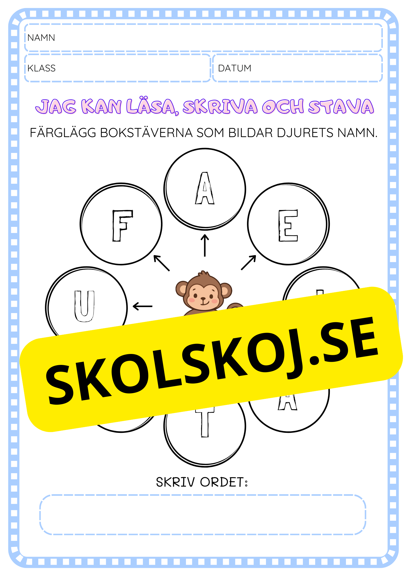 Jag kan läsa, skriva och stava - Häfte