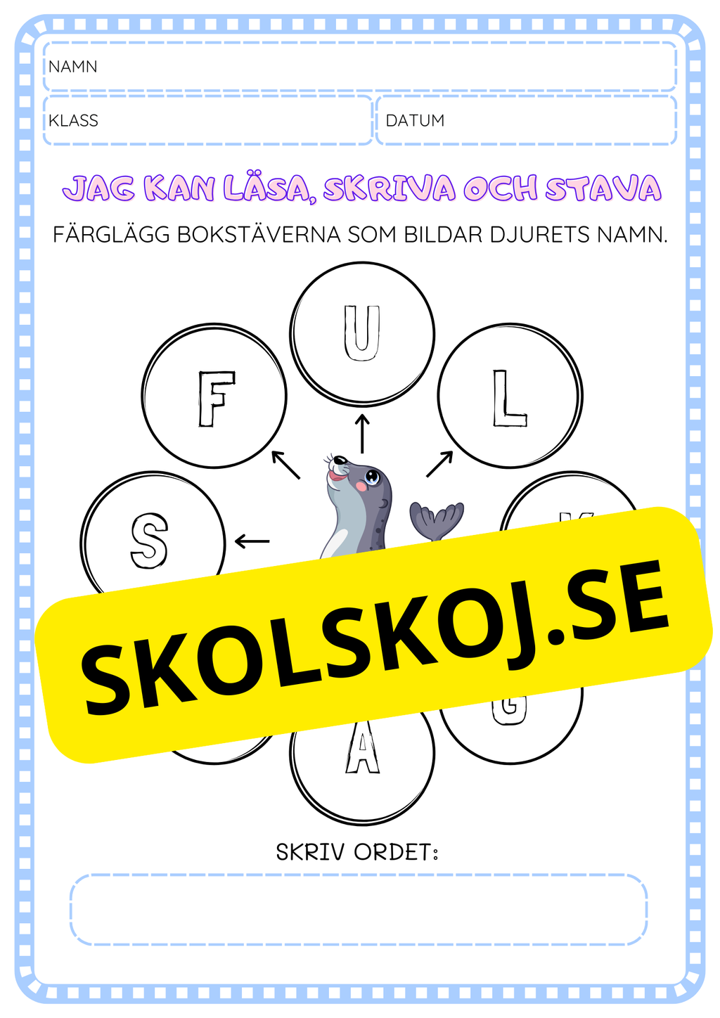 Jag kan läsa, skriva och stava - Häfte