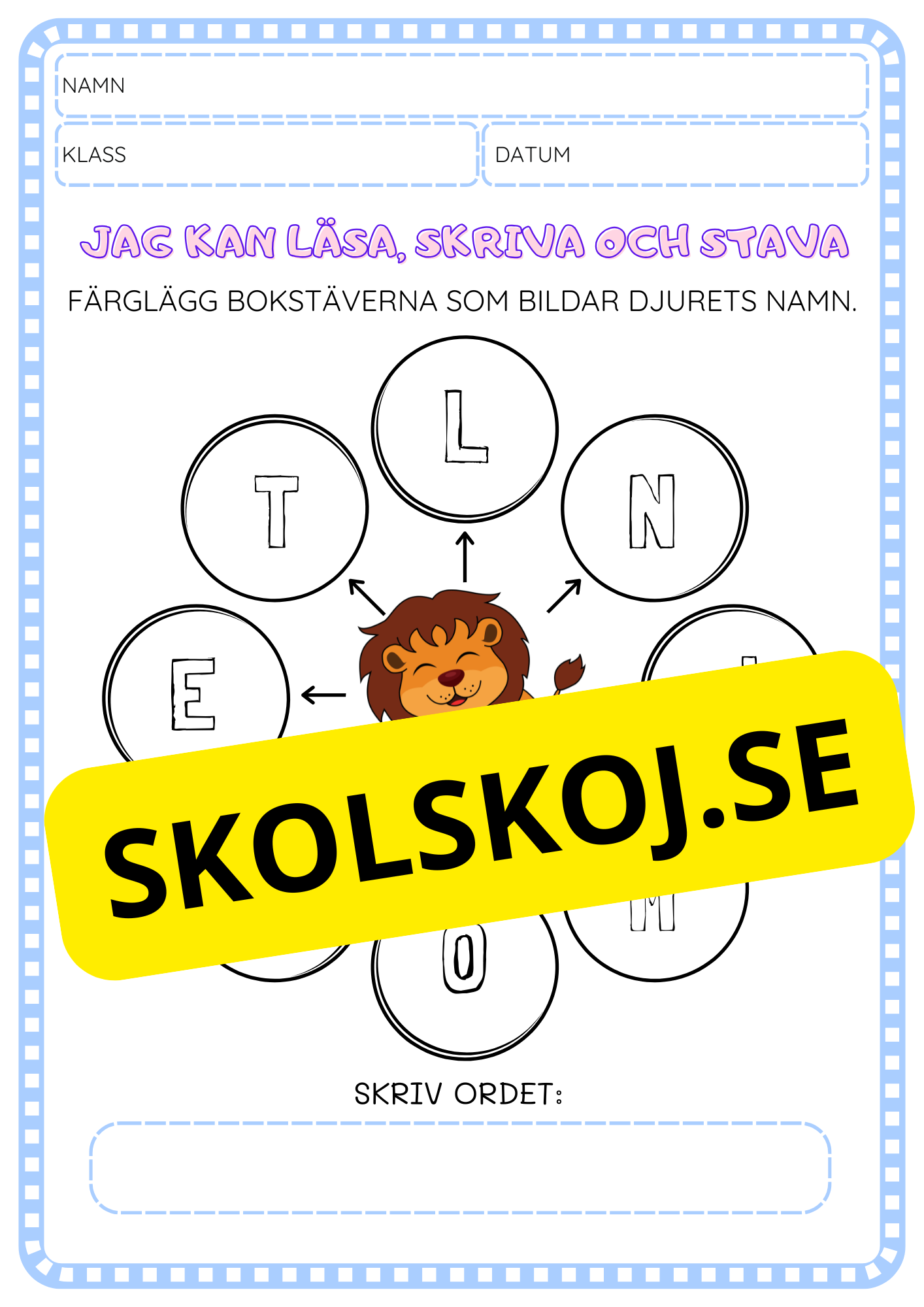 Jag kan läsa, skriva och stava - Häfte