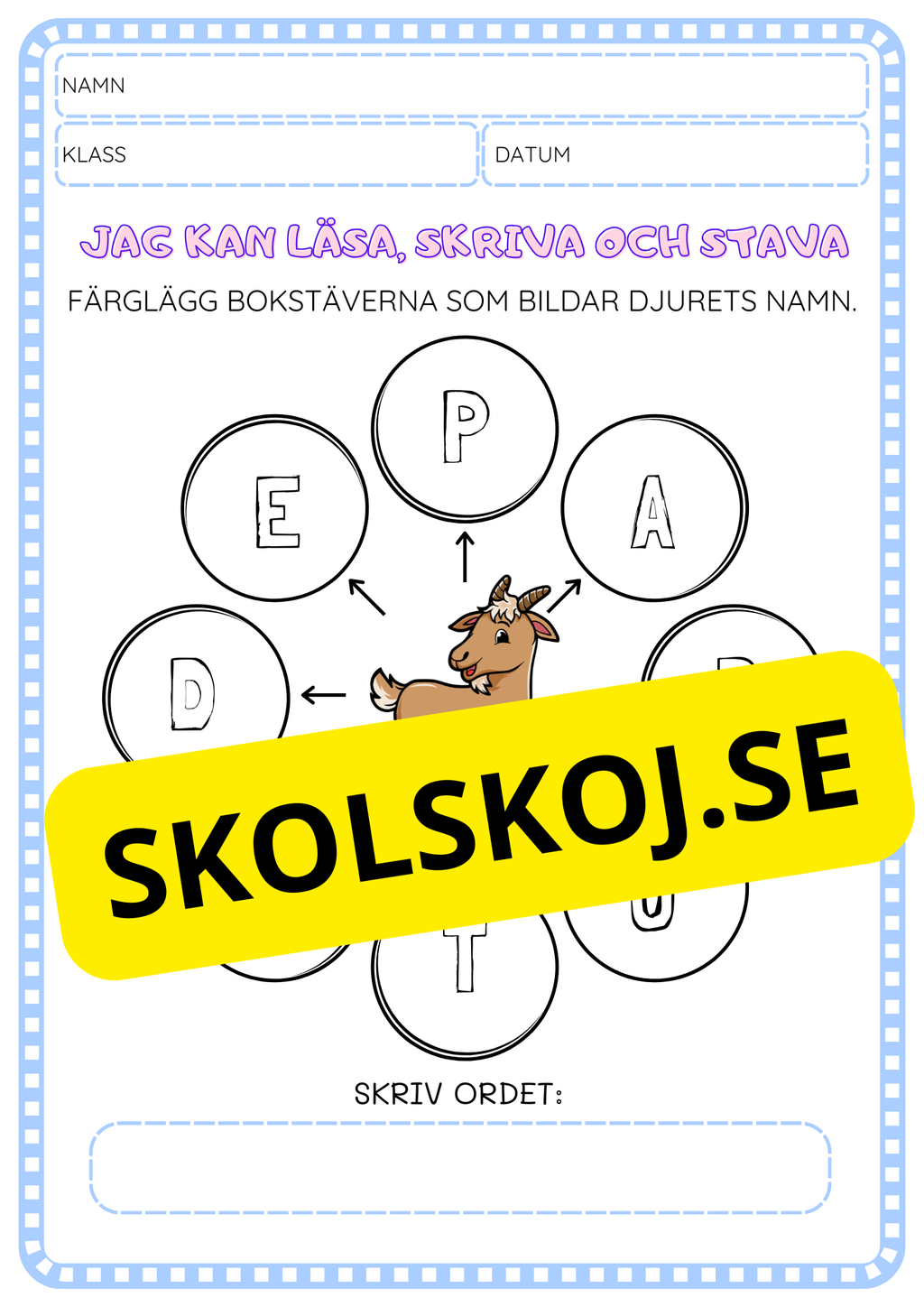 Jag kan läsa, skriva och stava - Häfte