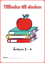 Tillbaka till skolan åk 3 - 4 - (Jullov)