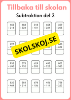 Tillbaka till skolan åk 3 - 4 - (Jullov)