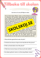 Tillbaka till skolan åk 3 - 4 - (Jullov)