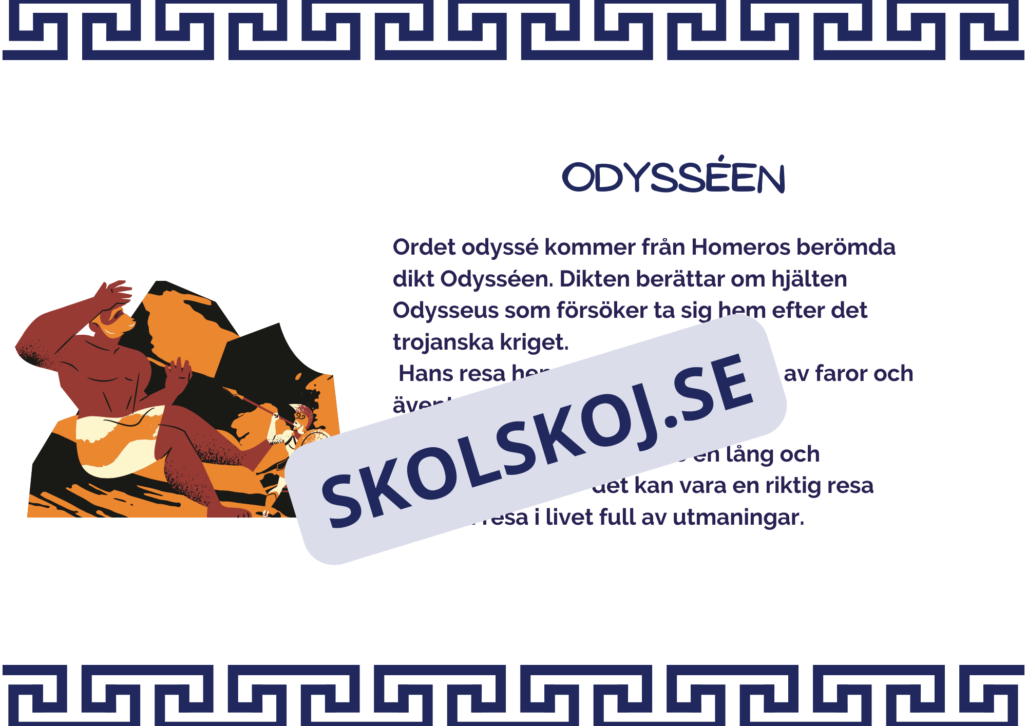 Klassisk mytologi - Vanliga litterära hänsyftningar + Frågor