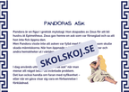 Klassisk mytologi - Vanliga litterära hänsyftningar + Frågor