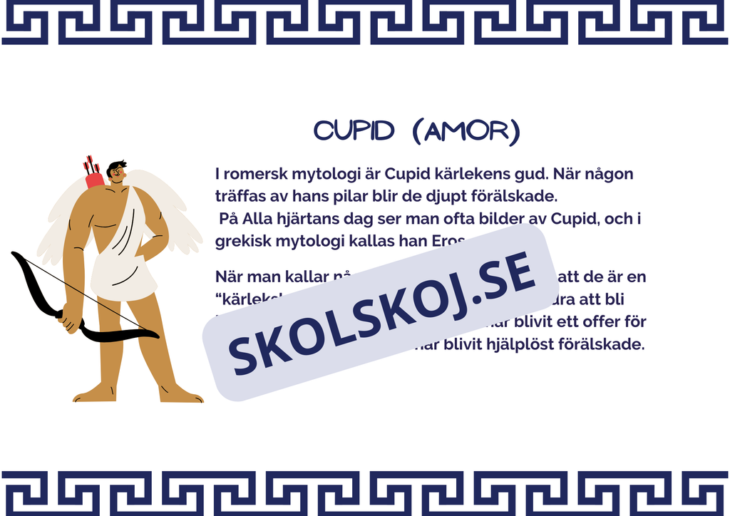 Klassisk mytologi - Vanliga litterära hänsyftningar + Frågor