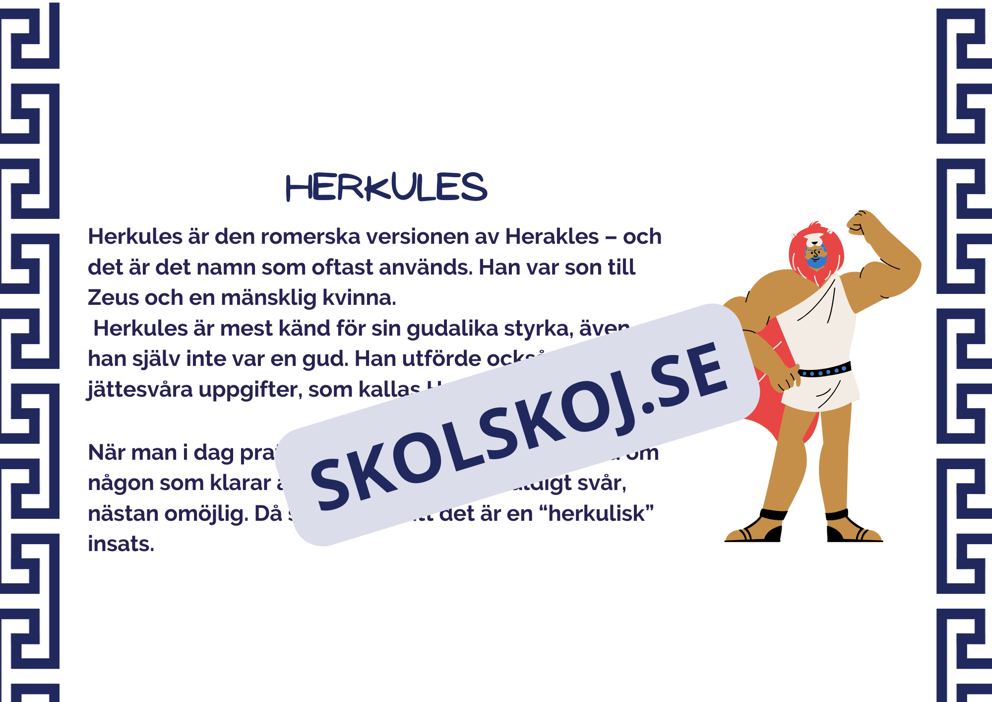 Klassisk mytologi - Vanliga litterära hänsyftningar + Frågor