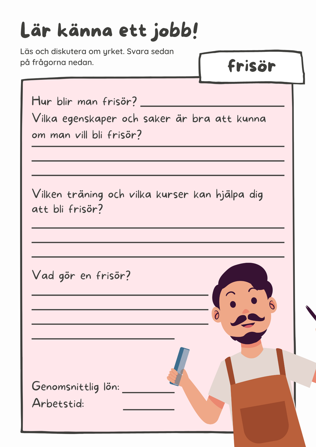 Lär känna ett jobb - Häfte