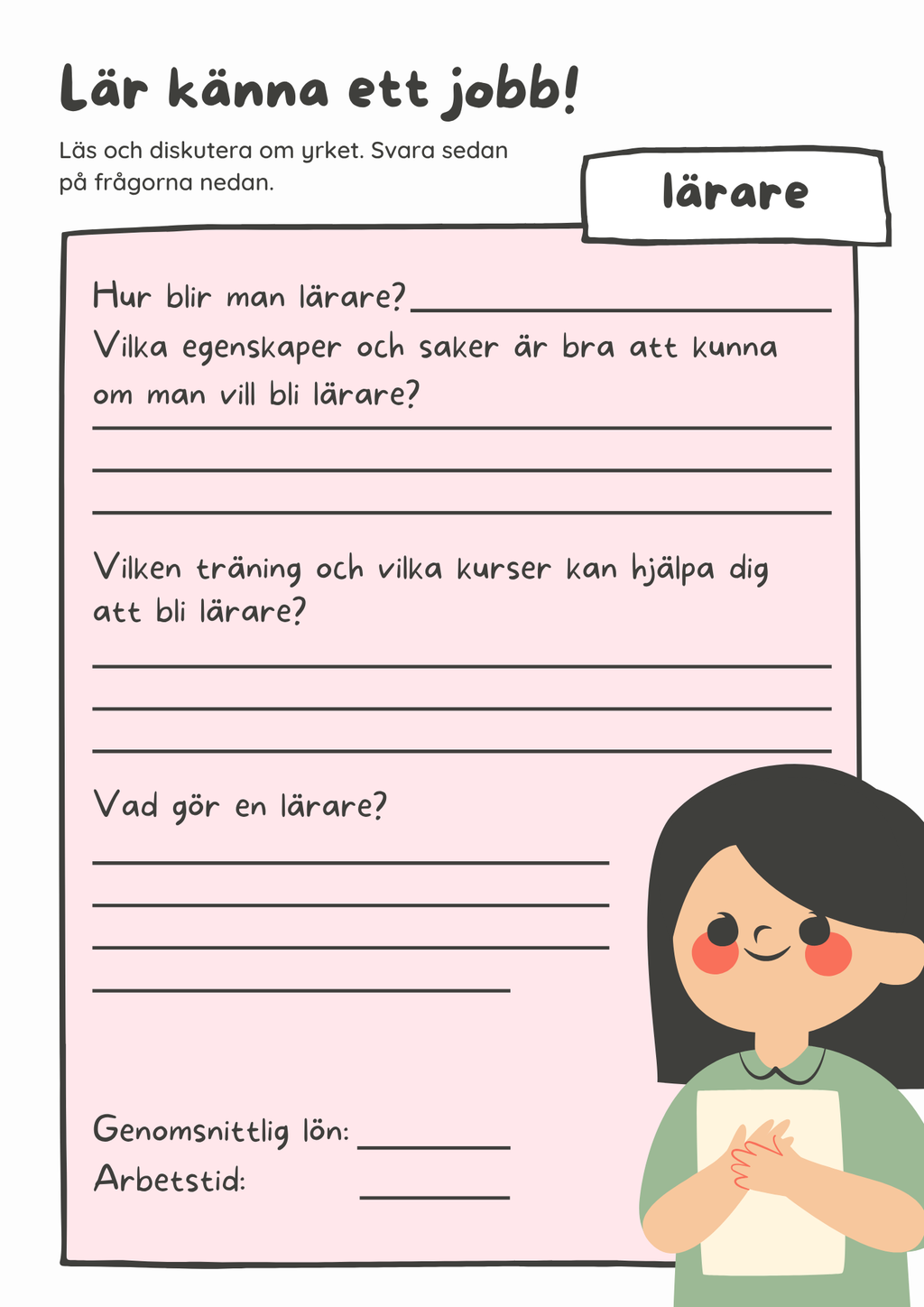 Lär känna ett jobb - Häfte