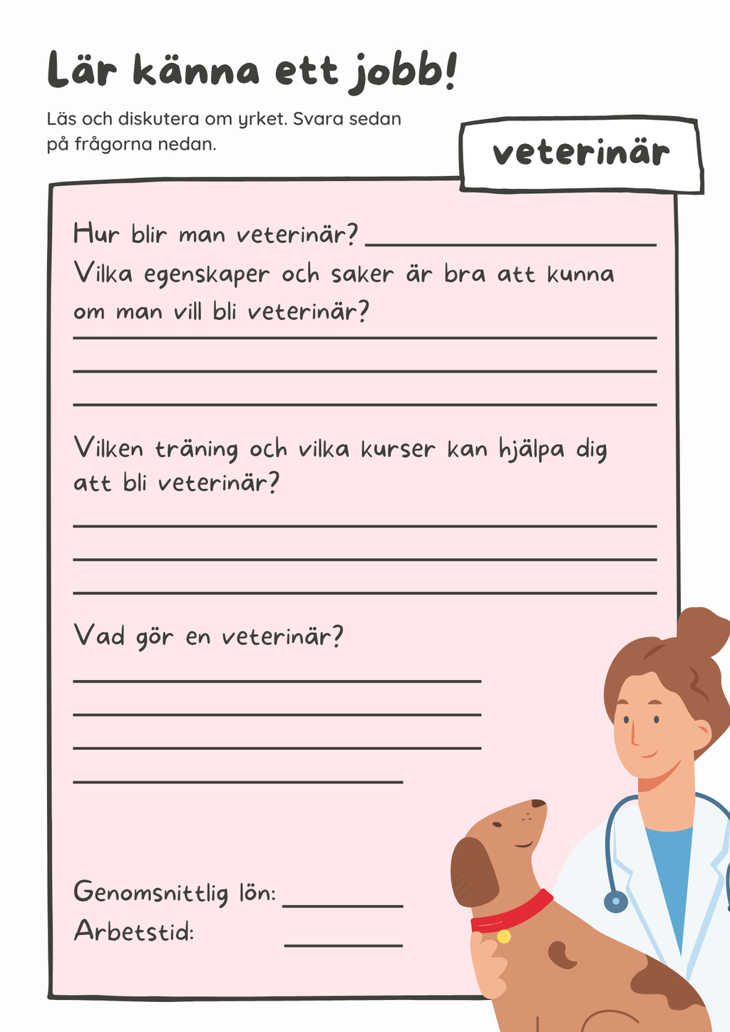 Lär känna ett jobb - Häfte