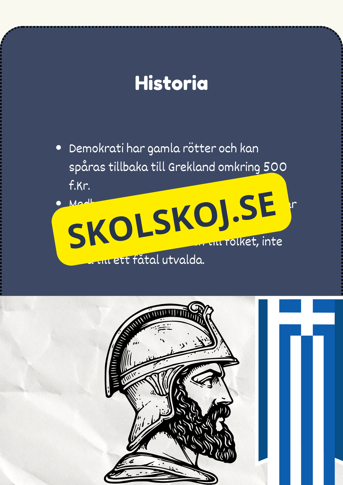 Vad är demokrati? - Läsförståelse + frågor