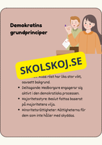 Vad är demokrati? - Läsförståelse + frågor