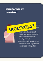 Vad är demokrati? - Läsförståelse + frågor