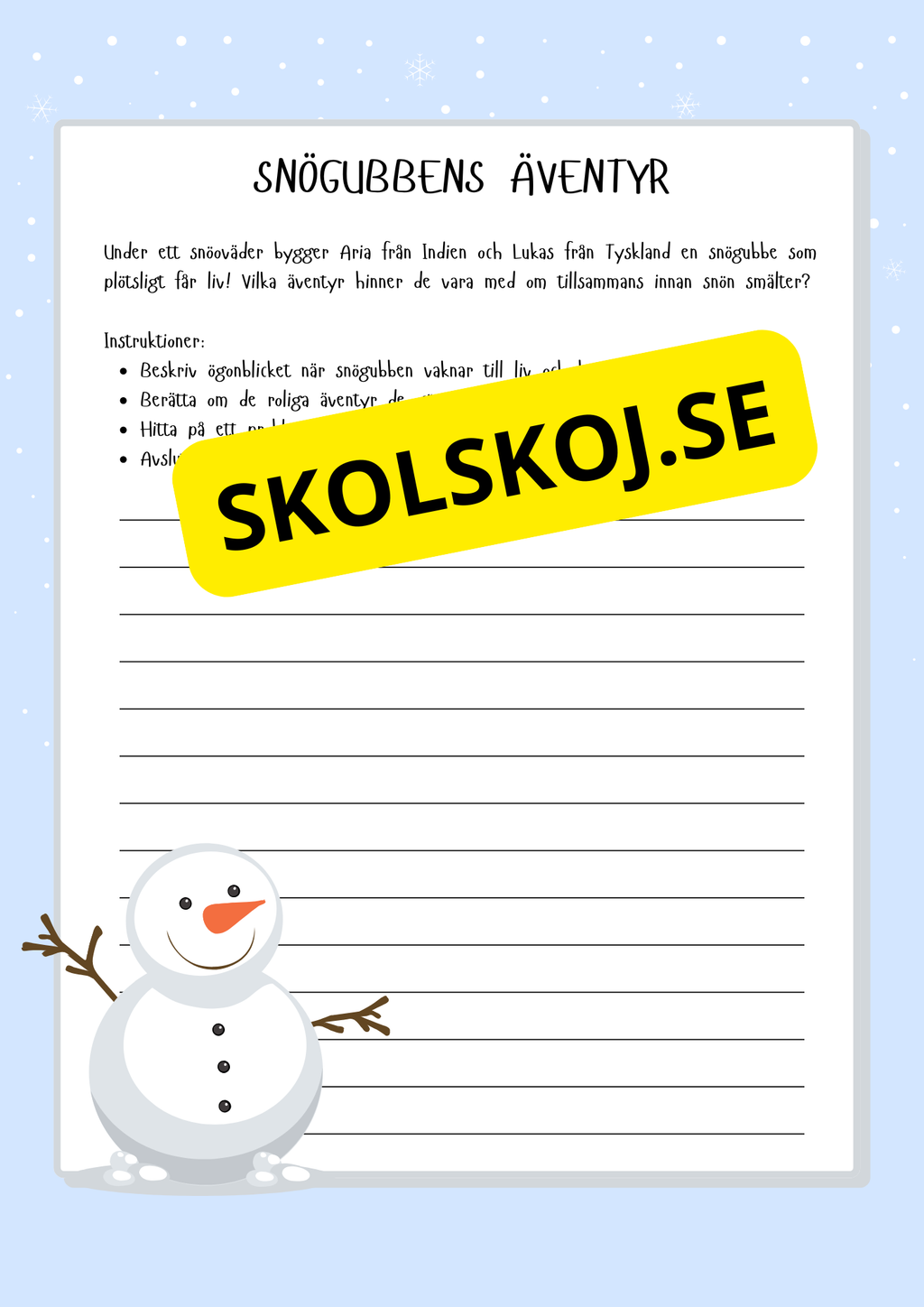 Snögubbens äventyr