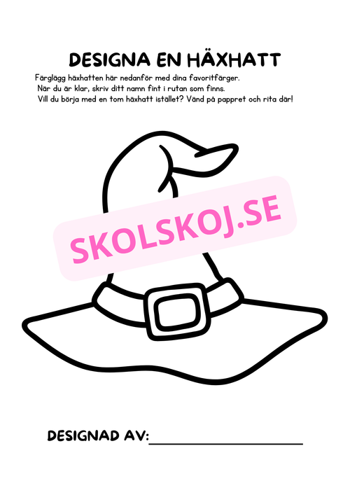 Designa en häxhatt