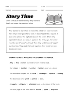 Story time - English