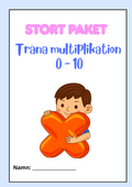 Stort paket - Träna multiplikation 0 - 10 - 45 sidor