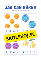Jag kan räkna – Tema rymden