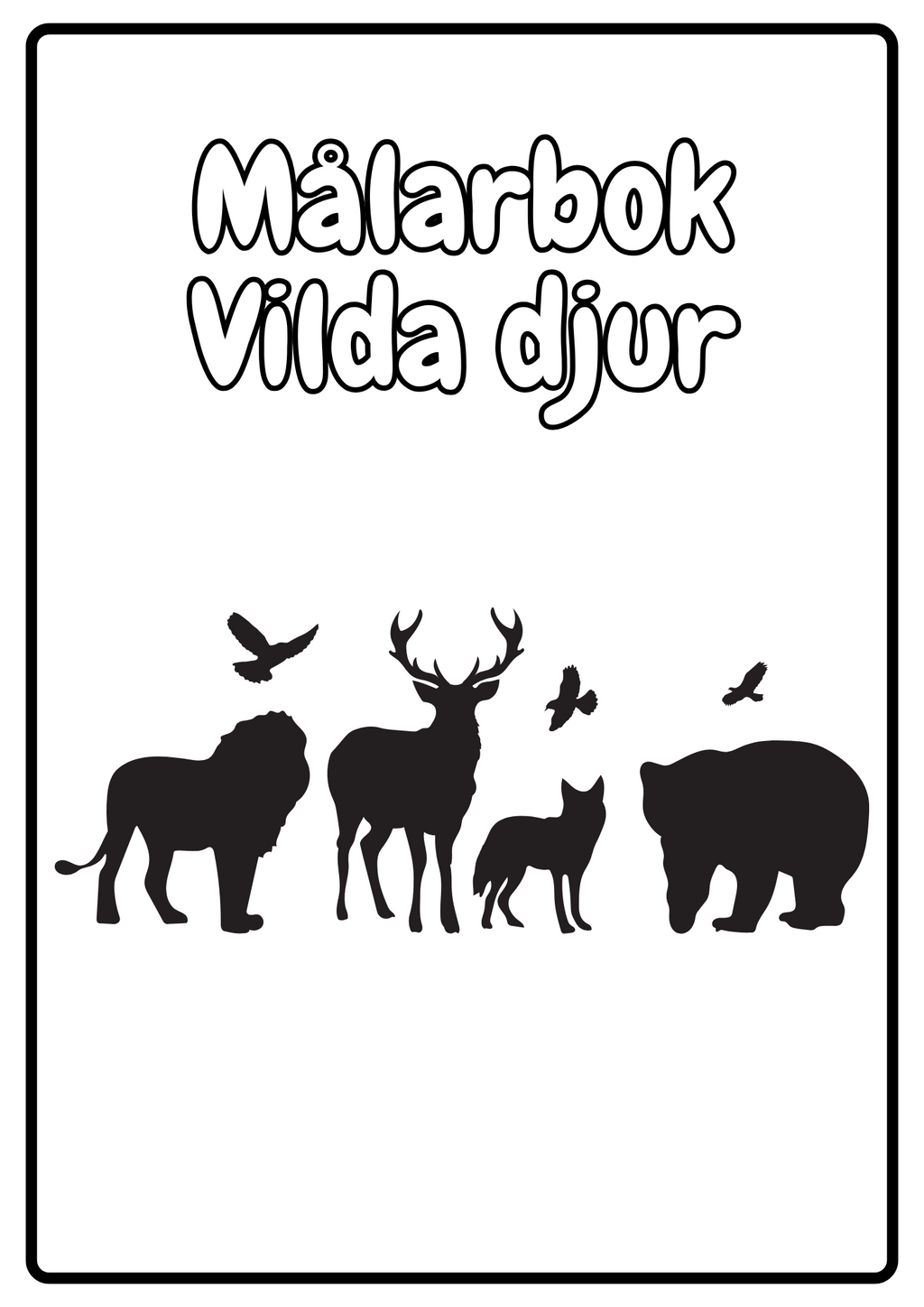 Målarbok - Vilda djur