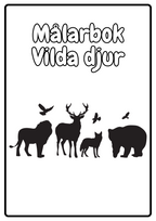 Målarbok - Vilda djur