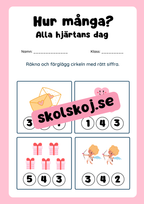 Alla hjärtans dag - Blandade uppgifter