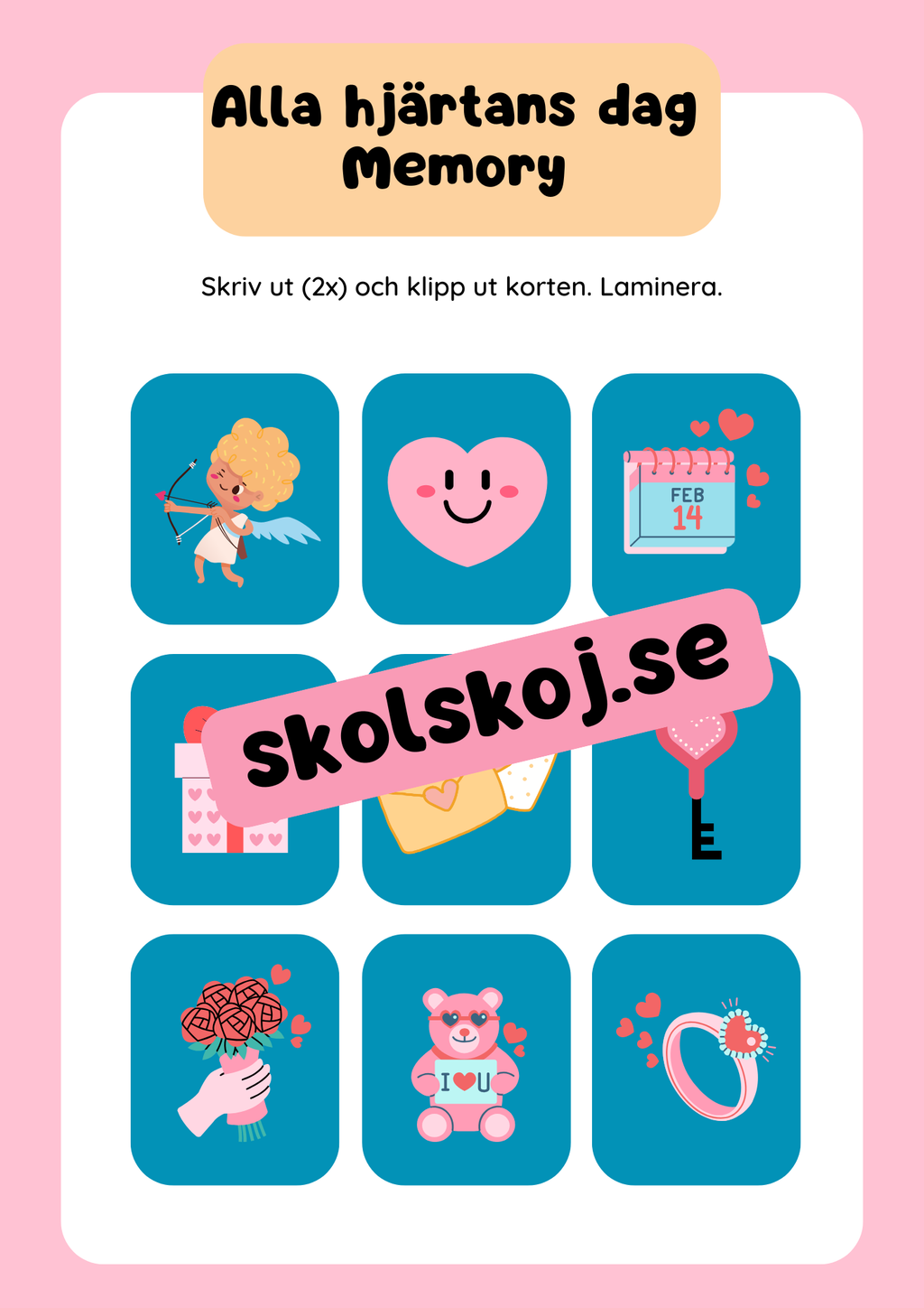 Alla hjärtans dag - Blandade uppgifter